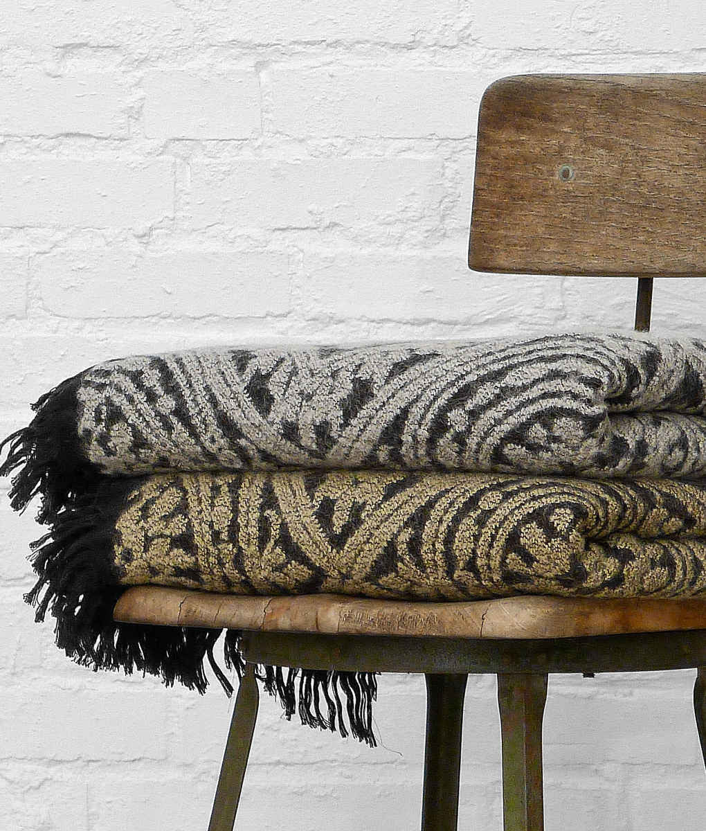 Bohemian Fringed Throw by The Oriole Mill
