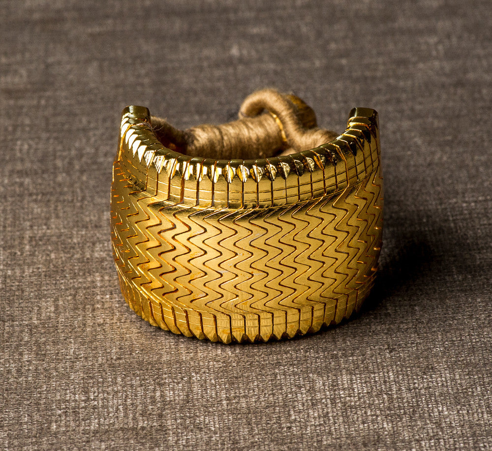 Jewels of Jaipur | Gold Vintage Tribal Bracelet