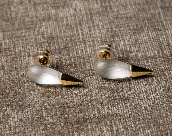 Alexis Bittar Gold Capped Spike Earring