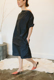 Peter O. Mahler Dress with Waterfall Collar at PATRICIA a boutique in Southern Pines, NC