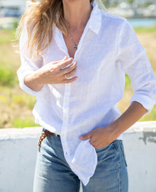  CP Shades White Linen Romy Shirt