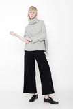 Szeki Signature Wide Leg Linen Trouser, Black