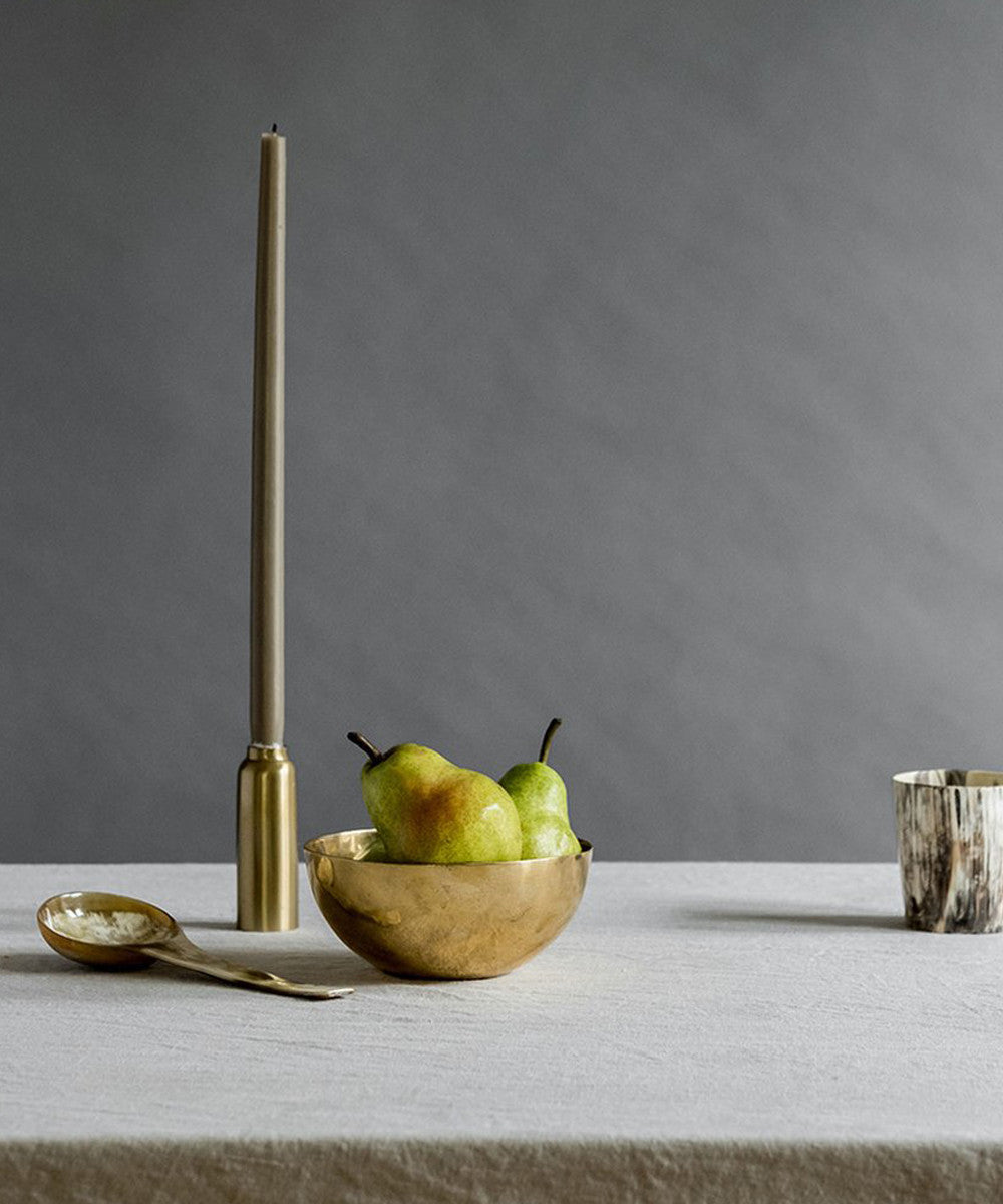 Oversized pure brass bowl by Rose & Fitzgerald  available at PATRICIA