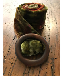 Hand dyed velvet belt