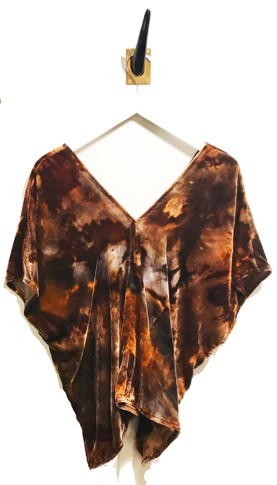 Women's multicolor velvet top  by Rise & Ramble