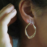 Julie Cohn Bronze Renaissance Hoop Earring