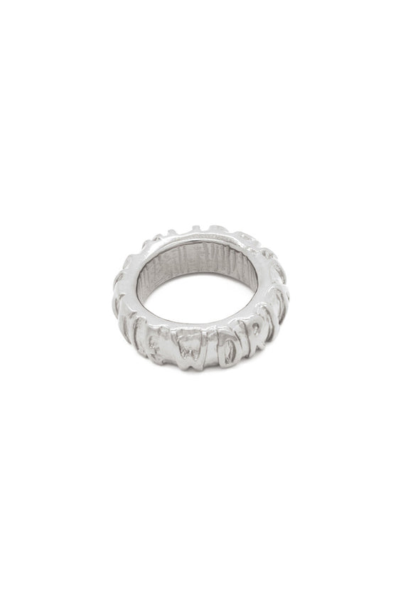 Sylvia Benson MOLW Silver Script Ring