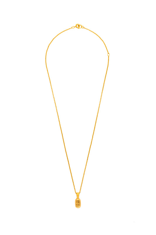 Sylvia Benson Petite Fortune Buoy Necklace on Micro Rolo Chain