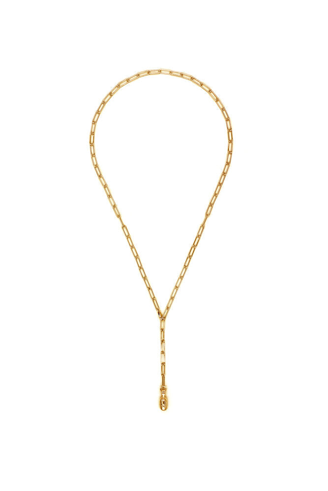 Sylvia benson  gold petite fortune buoy lariat found at Patricia in southern pines, NC