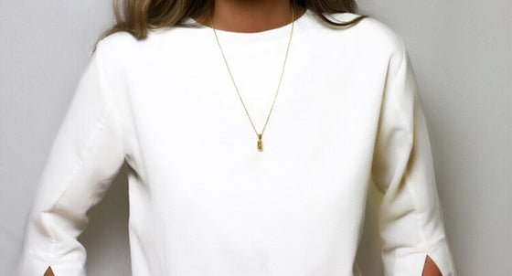 Sylvia Benson Petite Fortune Buoy Necklace on Micro Rolo Chain