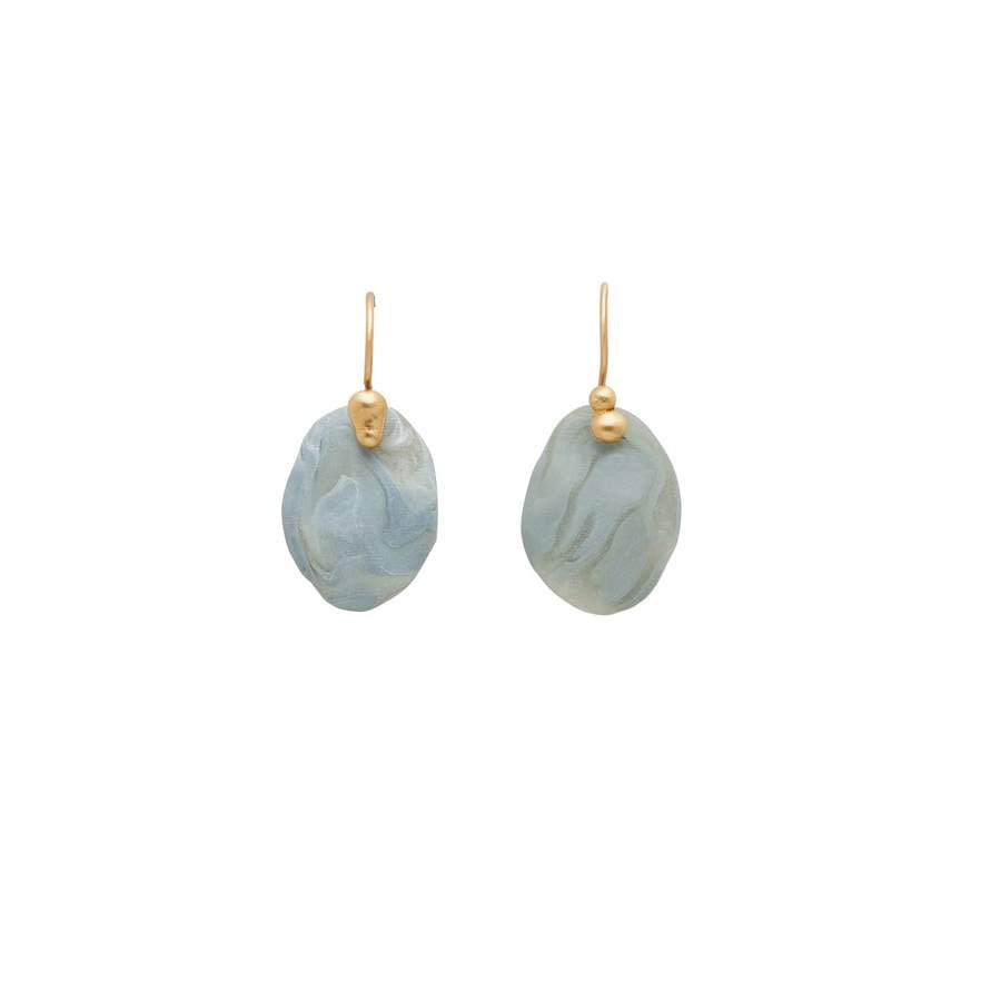 Julie Cohn Moss Pebble Clay Earring
