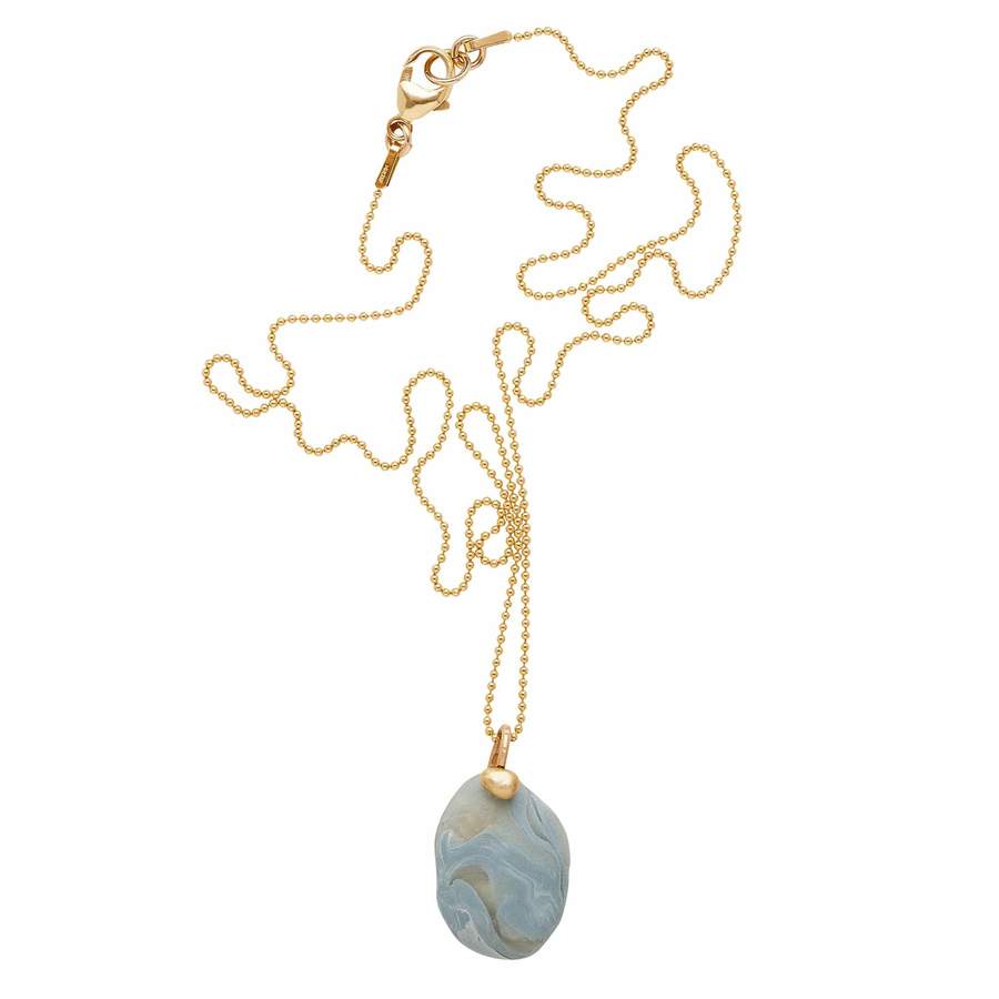 Julie Cohn Moss Pebble Clay pendant found at Patricia in Southern Pines, NC