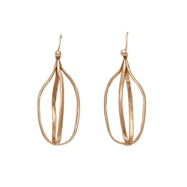 Julie Cohn Bronze Birdcage Earrings
