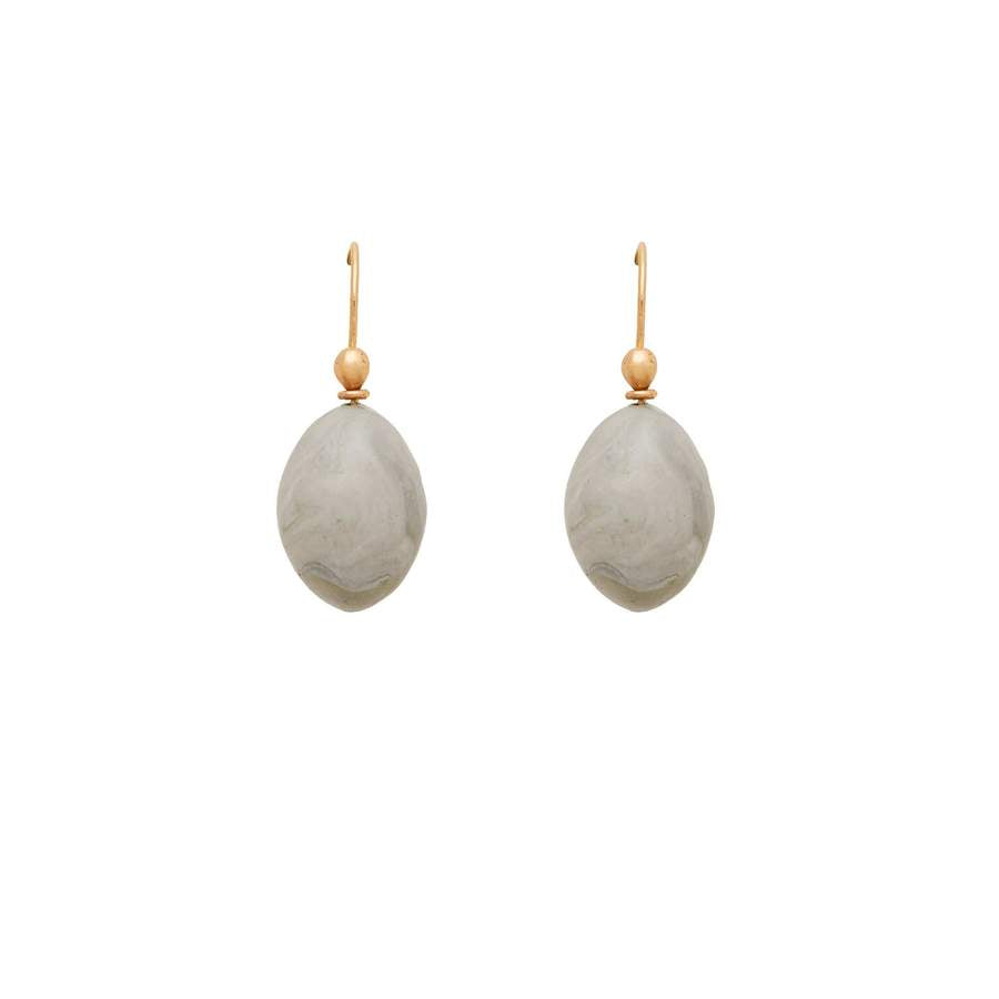 Julie Cohn Grigio Grey Egg Clay Earring