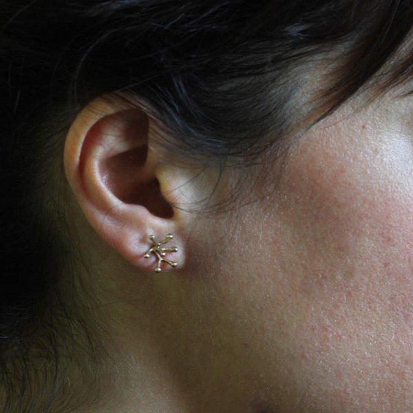 Julie Cohn Bronze Stamen Post Earrings