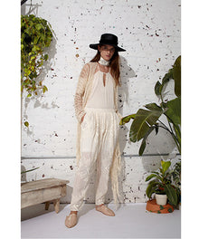  Summer Snowflake Wide Leg Pant