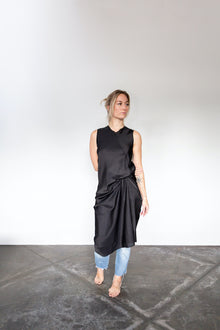  Brazeau Tricot Silk Kathleen Dress Coal