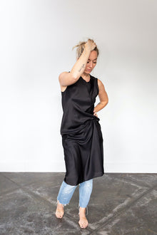  Brazeau Tricot Silk Kathleen Dress Black