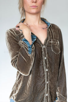  CP Shades Velvet Sloane Shirt in Mood
