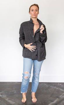 CP Shades Dark Gray Ingrid Brushed Cotton Jacket