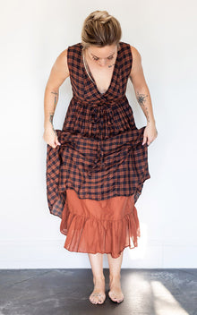  CP Shades Pluot Plaid Julia Dress