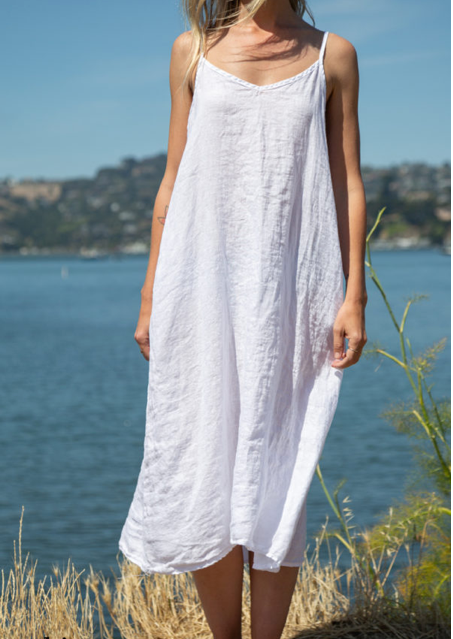 CP Shades Linen Fairie Dress White