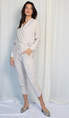 Natalie Busby Oyster Tencel Twist Blouse