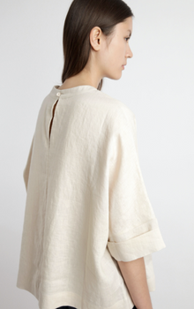  7115 by Szeki Sand Linen Square Top