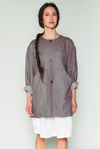 Shosh Grey Belted Linen Jacket