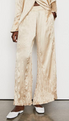 FRAME Washable Silk PJ Slit Pant Noir