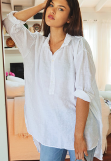  CP Shades White Petra Linen Tunic