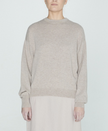  Brazeau Tricot Slouchy Rosegold Cashmere Crew Sweater