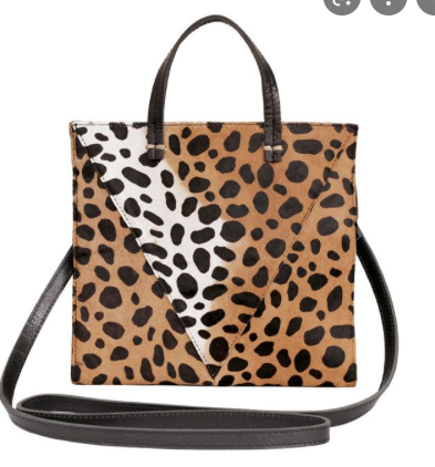 Clare V Petit Simple Tote in Leopard Hair
