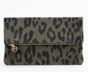 Clare V Foldover Clutch w/Tabs Army