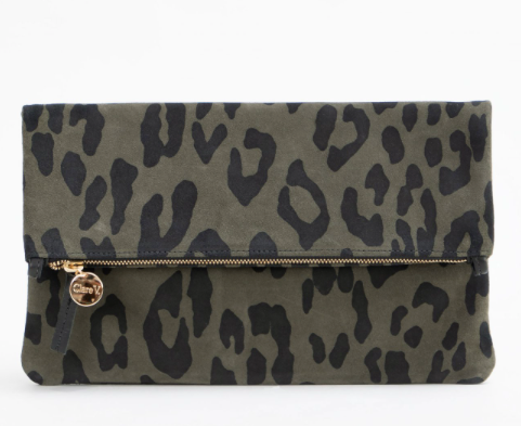 Clare V Foldover Clutch w/Tabs Army