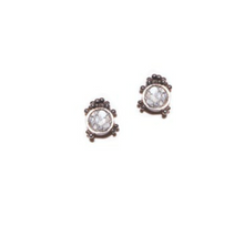  Shana Gulati Diamond Frida Stud Earring Oxidized Silver