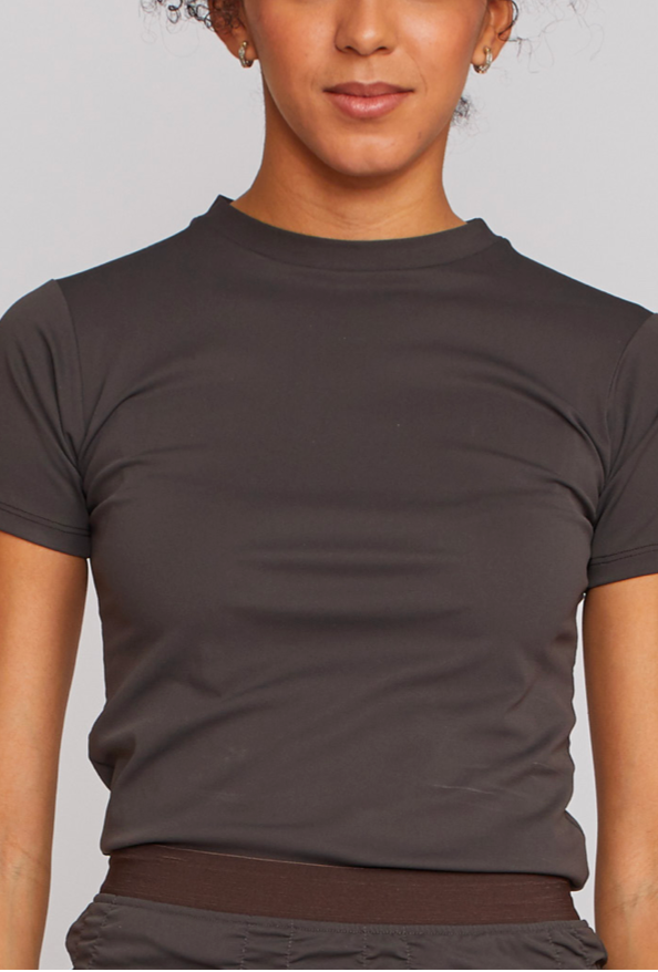 Shosh Anthracite Fitted Tee