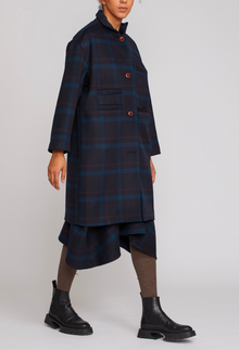  Shosh Blue Plaid Man Coat