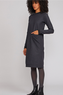  Shosh Black/Navy Long Sleeve Sweater Dress