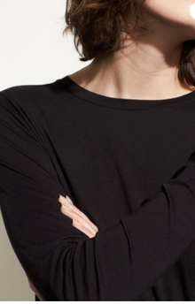  Vince black essential long sleeve crew neck tee  found at Patricia in Southern Pines, NC