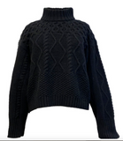 Kallmeyer Black Chopped Chalet Sweater