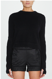 Brazeau Tricot Cashmere All Thumbs Sweater in Black