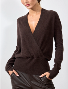  Brochu Walker Phinneass Wrap Cashmere Sweater