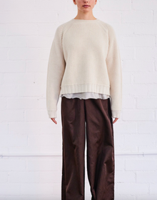  Brazeau Tricot Creme Cashmere Ms B Pullover Sweater