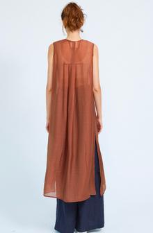  Shosh Shirt Dress in Burnt Sienna