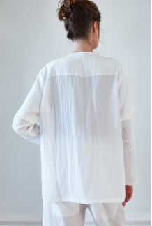  Shosh Painters Long Blazer in Powder