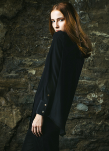 Jeanette Limas Oversized Button Down Silk Shirt