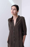 Natalie Busby Easy shirt in olive, found at PATRICIA in Southern Pines, NC