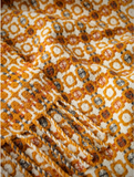 Burel Vintage Throw Light Grey-Mustard