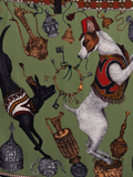Sabina Savage "The Dogs' Treasure" Silk Scarf